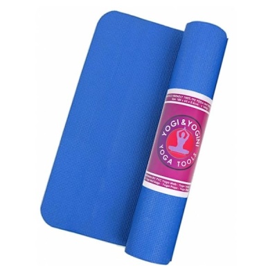 Basis Yogamat, 63x183x0.5cm, kleur blauw